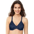 thumbnail image 1 of Bali 192503166236 Passion for Comfort Back Smoothing Underwire Bra, In the Navy Lace - 38D, 1 of 4