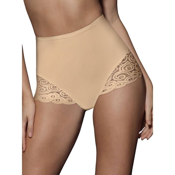 Women's Bali Shaping Brief with Lace 2-Pack