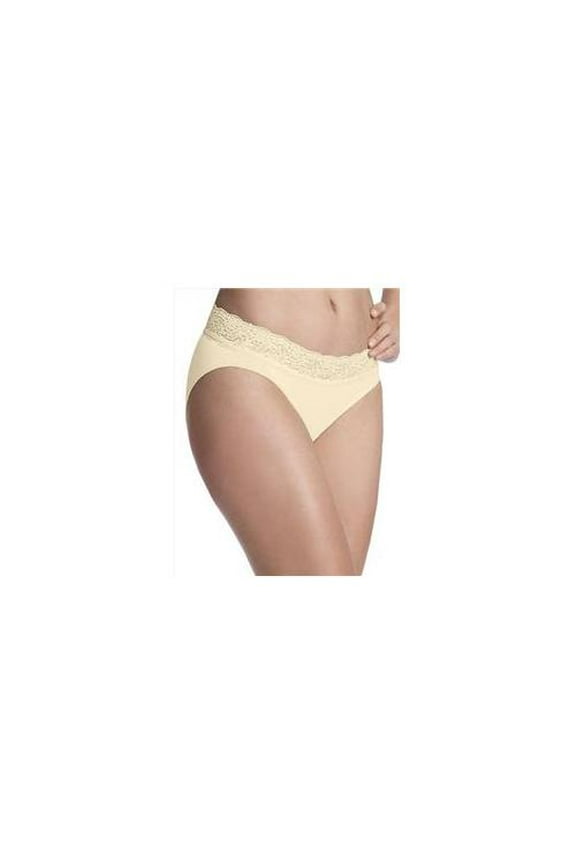 24A8 One Smooth U No Lines, No Slip Bikini With Lace Waistband Size 6 - Moonlight Skintone