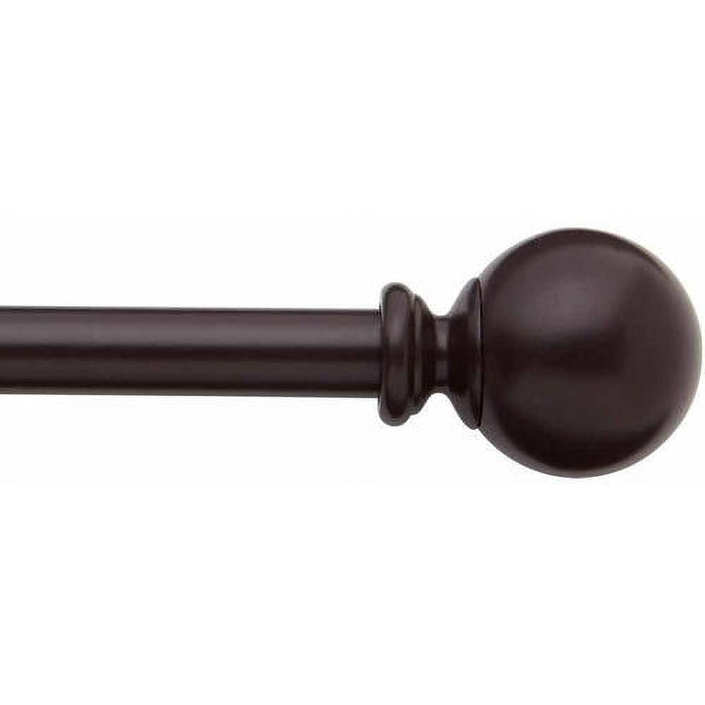 Bali 5/8" Ball Decorative Cafe Curtain Rod Set