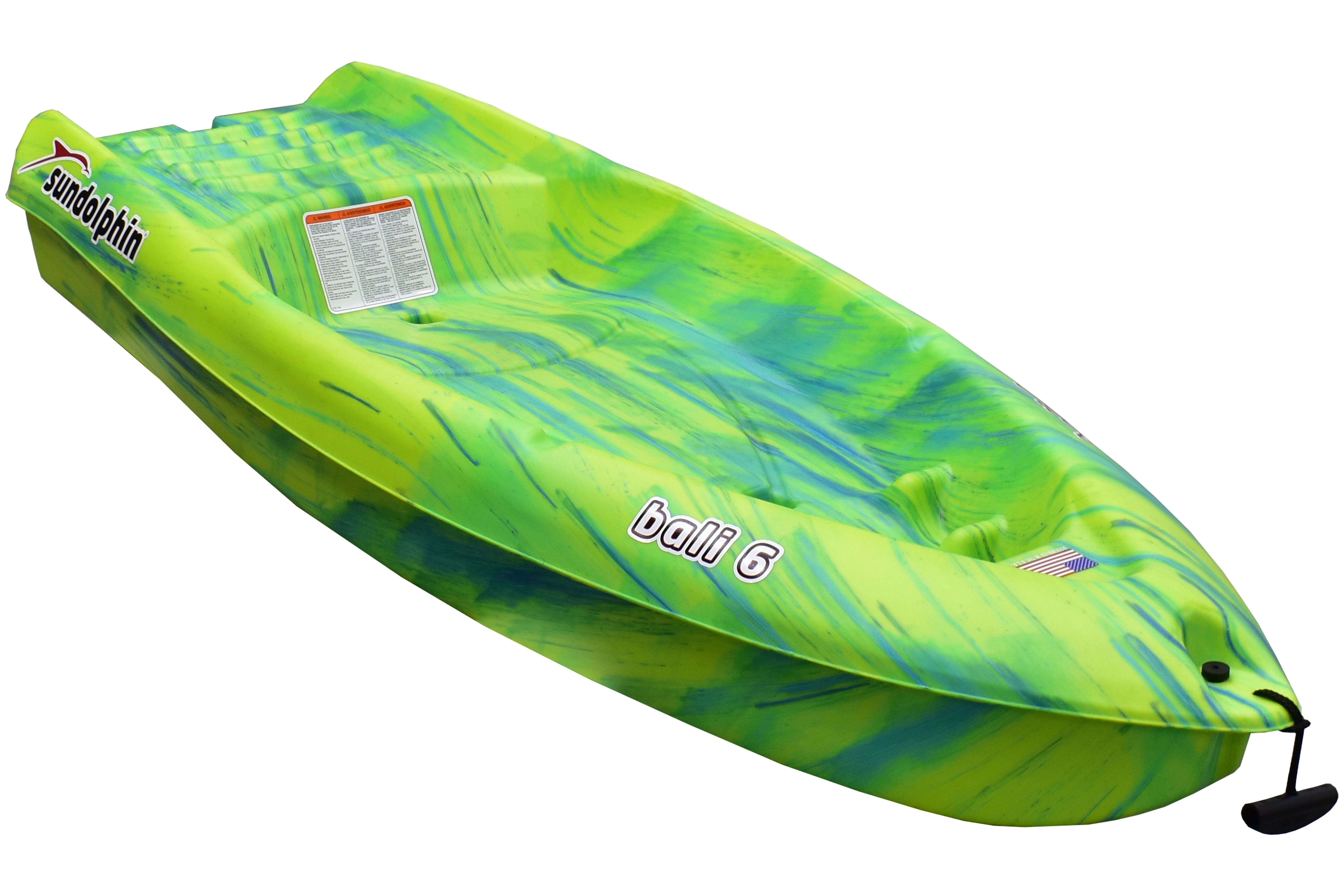 Bali 6, 6ft. Sit-on Recreational Kayak with Paddle, Citrus Swirl