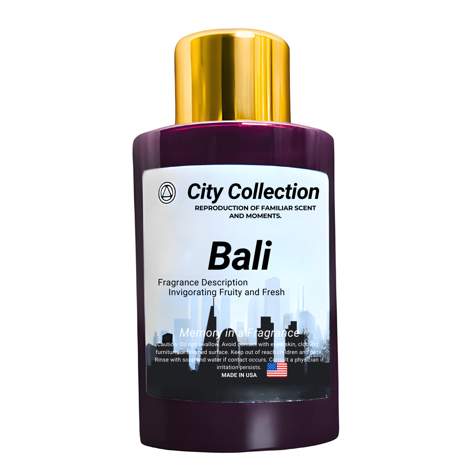 Mystic Romance Bali Aroma Oil Blend in Purple Plastic Bottle
