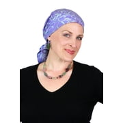 Bali Batik Head Scarf Chemo Scarves for Women Cancer Headwear Square Head Wrap La La Lavender