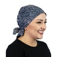 thumbnail image 1 of Bali Batik Head Scarf Chemo Scarves for Women Cancer Headwear Square Head Wrap (New Wave), 1 of 2
