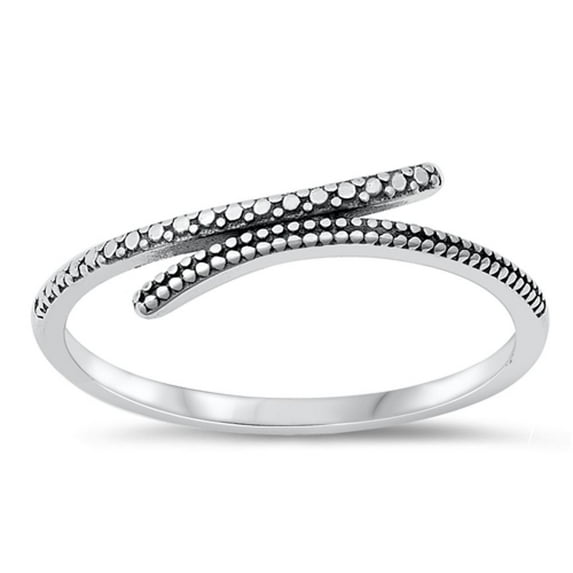 Bali Beaded Wholesale Ring .925 Sterling Silver Band Jewelry Female Male Unisex Size 3