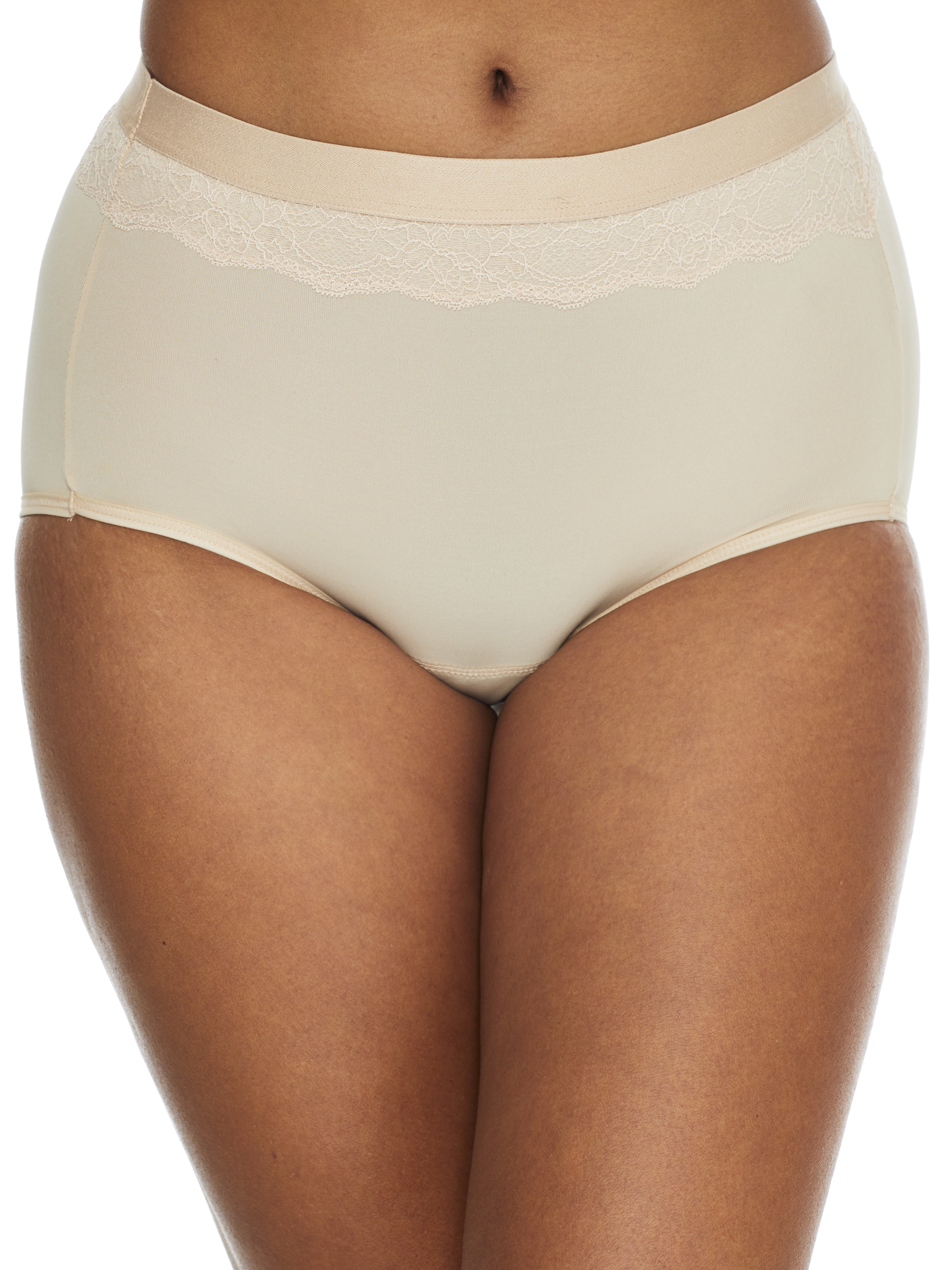 Bali Beautifully Confident Light Leak & Period Protection Brief Soft Taupe 8 Women's - Walmart.com