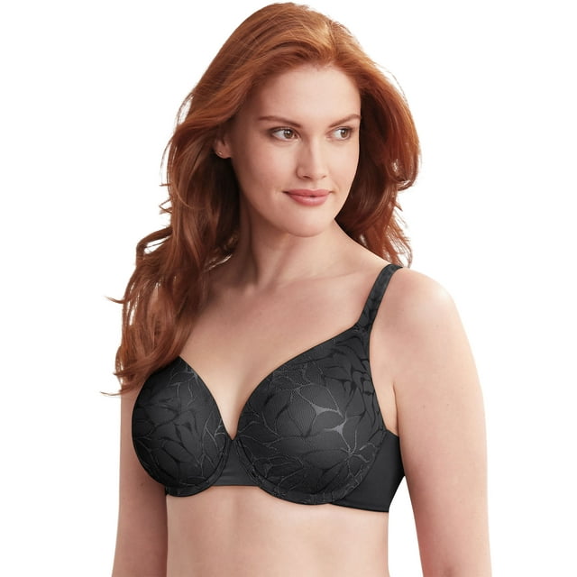 Bali Beauty Lift® Invisible Support Underwire Bra Black Lace 36D Women's