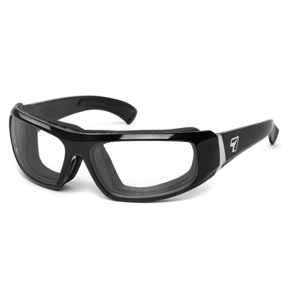 Bali Blue Light Blocking Computer Glasses, 100% UVA + UVB Protection, Glossy Black Frame/BlueByrd Yellow Computer Lenses