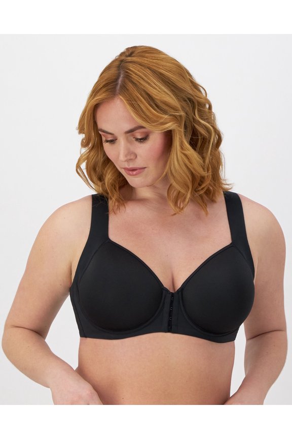 Women's Bali DF3450 EverSmooth Posture Boost Spacer Underwire Bra (Black 44DD)