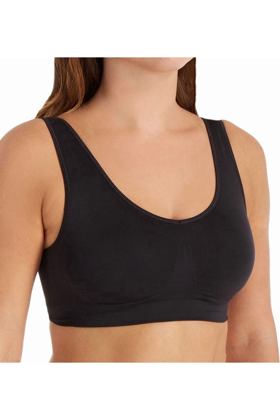 Women's Bali DFBRAL One Smooth U All-Around Smoothing Support Bralette (Black 2XL)