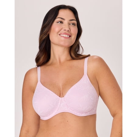 Bali Breathe Cotton Modal Lace Underwire Bra Raspberry Icing 38DD