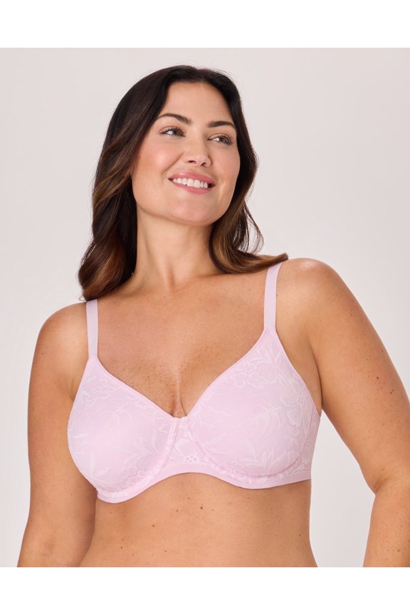 Breathe Cotton Modal Lace Underwire Bra Raspberry Icing 38DD