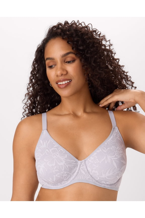 Breathe Cotton Modal Lace Underwire Bra Whisper Violet 38D