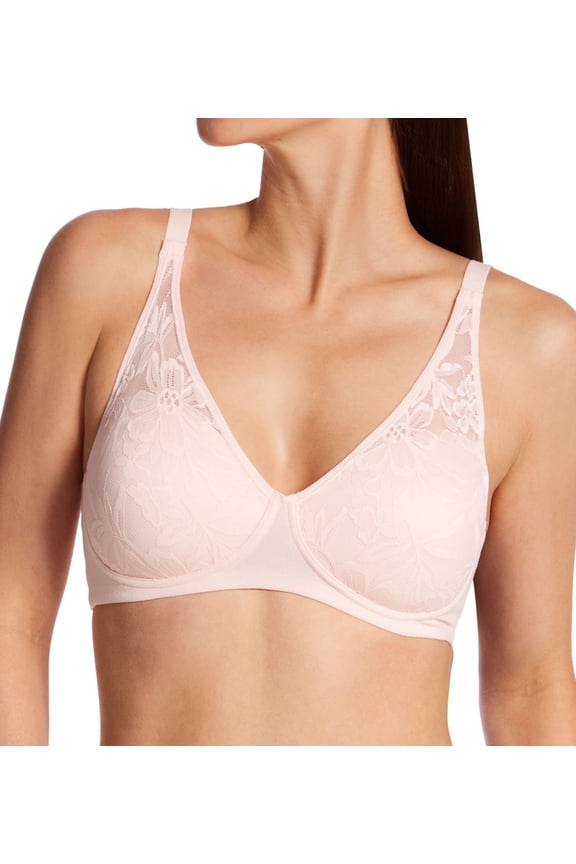 Women's Bali DF7594 Breathe By Bali Foam Wirefree Bra (Light Buff 2X)