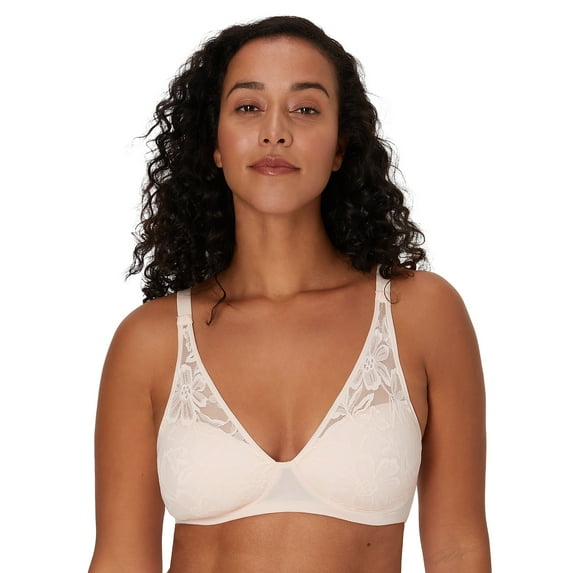 Bali Breathe Cotton Modal Wireless T-Shirt Bra Light Buff 3XL