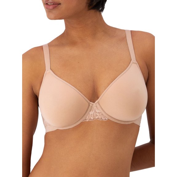 Bali Breathe Cotton Modal Lightweight Underwire T-Shirt Bra DF7592 Color: Almond Size: 36 DD