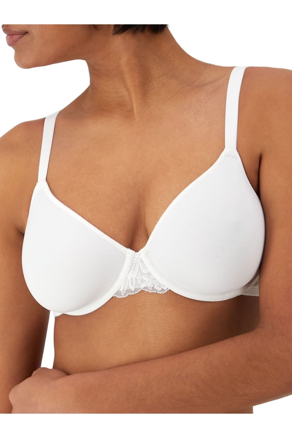 Breathe Cotton Modal Lightweight Underwire T-Shirt Bra DF7592 Color: White Size: 36 DD