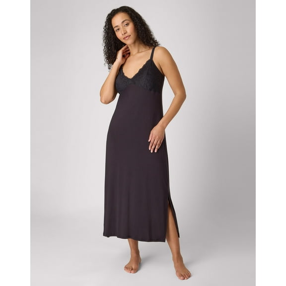 Bali Breathe Sleepwear Gown Black M Women's
