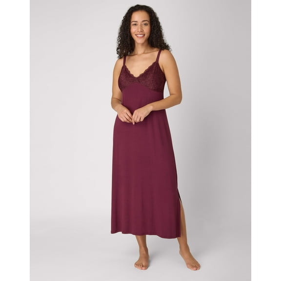 Bali Breathe Sleepwear Gown Midnight Rouge L Women's