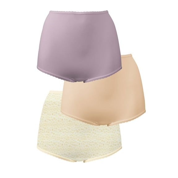 Bali Brief 3-Pack Skimp Skamp Full Cut Smooth Back Panty Womens Underwear