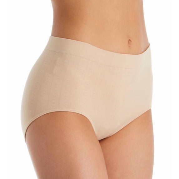 Women's Bali 2361 One Smooth U All-Around Smoothing Brief Panty (Nude Pointelle 7)