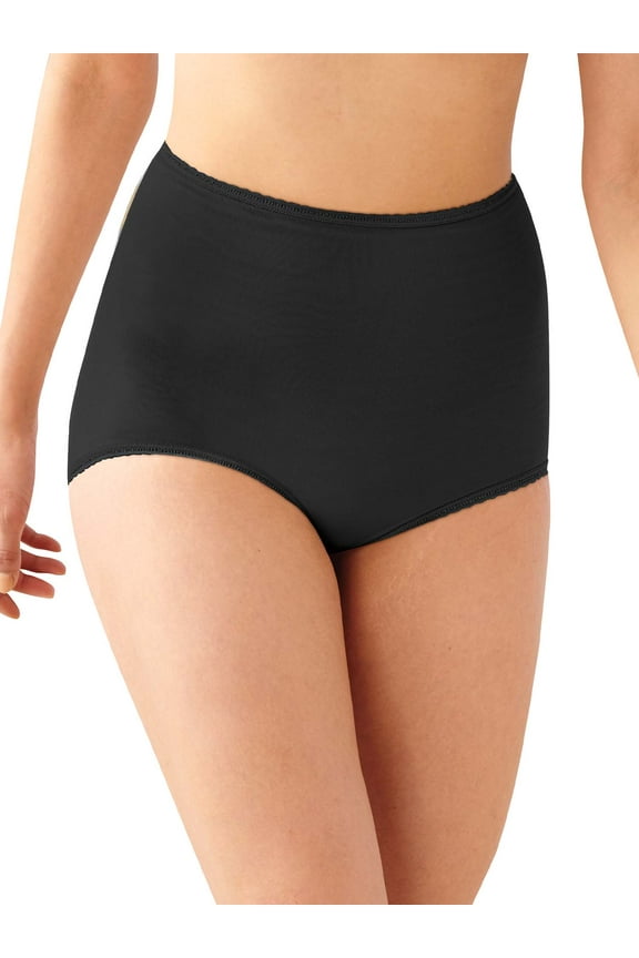 Women's Bali 2633 Skimp Skamp Brief Panty (Black 6)