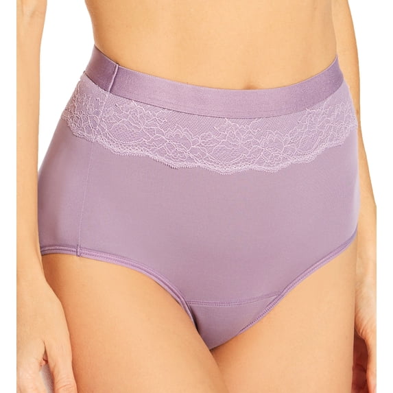 Women's Bali DFLLB1 Beautifully Confident Light Leak Protection Panty (Perfectly Purple 9)