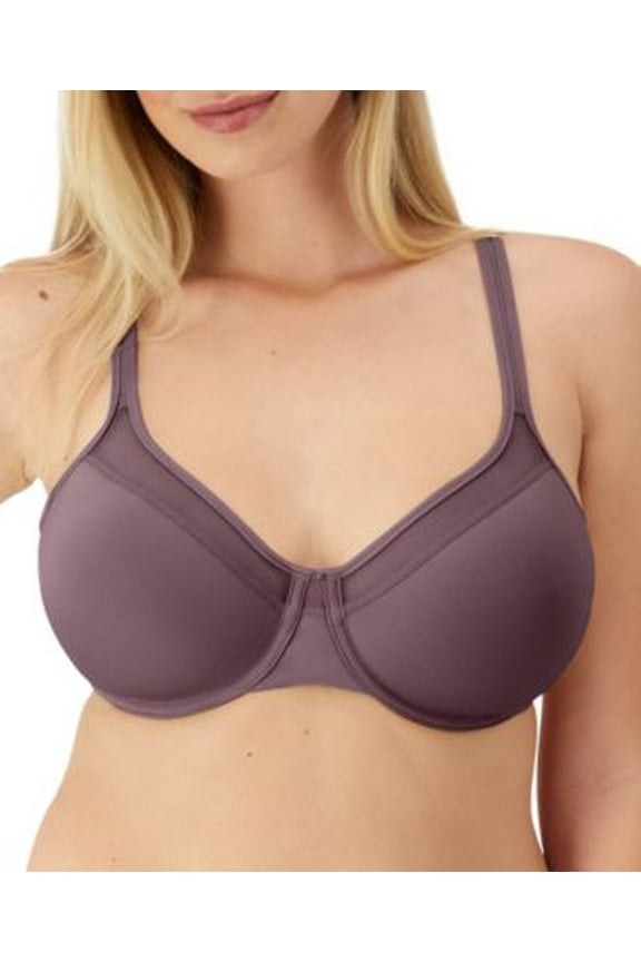 CURRANT PURPLE One Smooth U Ultra Lite Illusion Neck Bra, US 36D NWOT