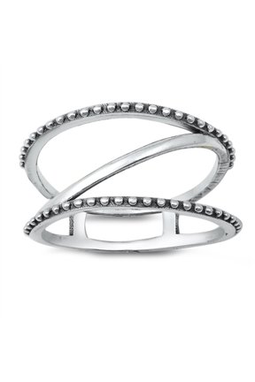 Bali Cage Modern Oxidized Ring .925 Sterling Silver Band Jewelry Female Male Unisex Size 8