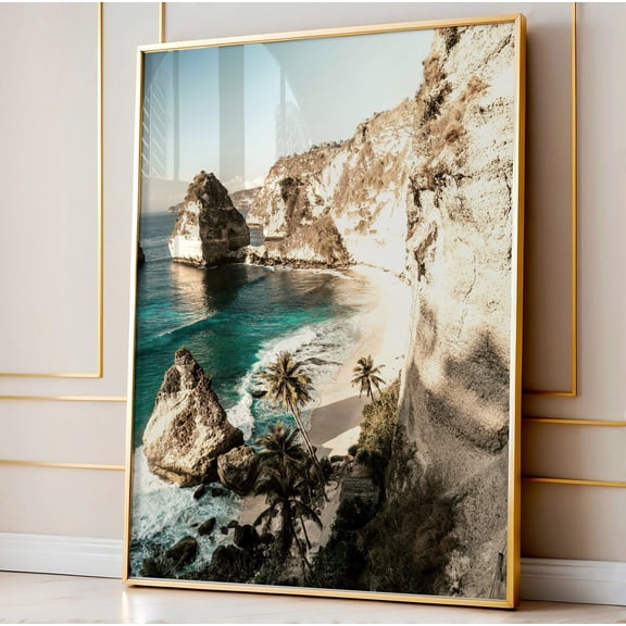 Bali Coastal Print Indonesia Beach Travel Tropical Nature Wall Art Unframed Paper Print