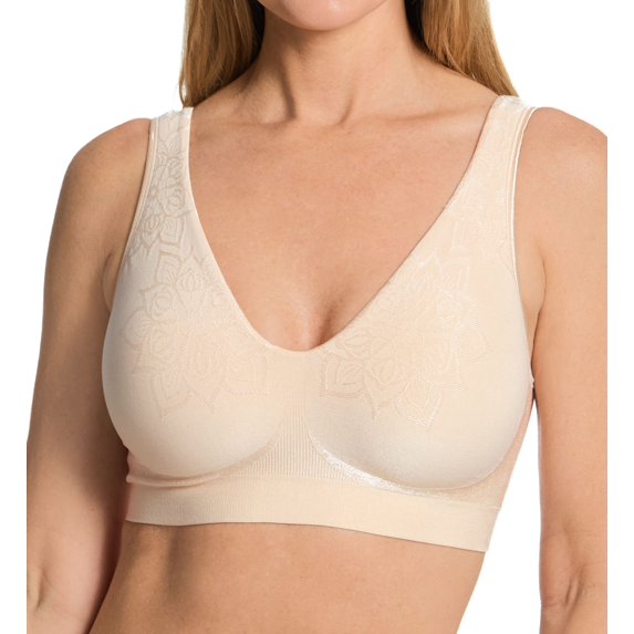 Women's Bali 3484 Comfort Revolution ComfortFlex Fit Wirefree Bra (Almond Aztec 2X)