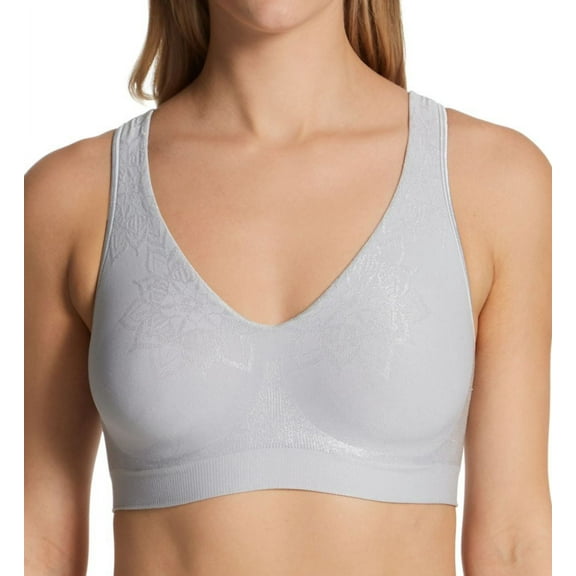 Women's Bali 3484 Comfort Revolution ComfortFlex Fit Wirefree Bra (Crystal Grey Aztec 3X)