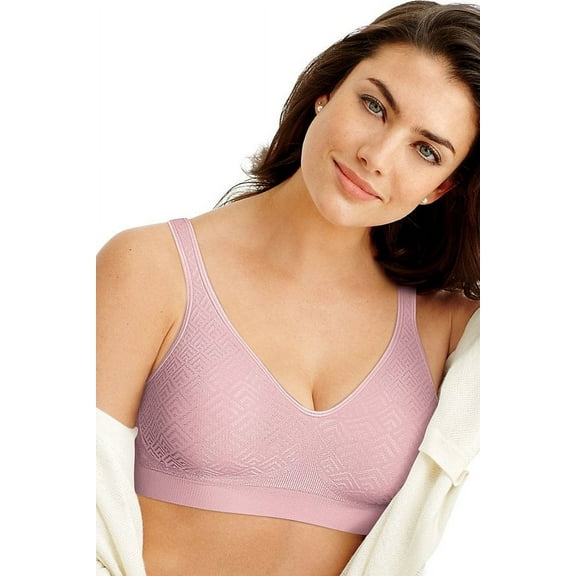 Bali Comfort Revolution ComfortFlex Fit Seamless 2-Ply Wireless Bra Hush Pink Retro S Women's