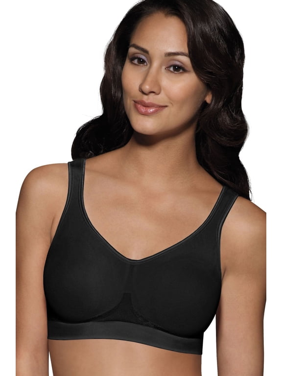Women's Bali 3488 Comfort Revolution Shaping Wirefree Bra (Black L)
