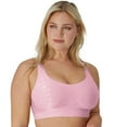 thumbnail image 1 of Bali® Comfort Revolution® ComfortFlex Fit® Shaping Wireless Bra 3488 Color: Elegant Mauve Dot Size: X LARGE, 1 of 5