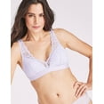 thumbnail image 1 of Bali Comfort Revolution Comfy Glam Scallop Lace Wireless Bralette - Purple (Urban Lilac) - Women's Size 2XL, 1 of 1