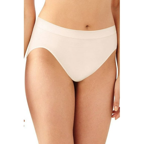 Women's Bali 303J Comfort Revolution Microfiber Hi-Cut Panty (Light Beige 8/9)