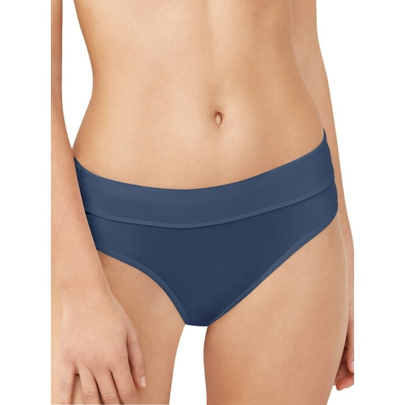 Bali Comfort Revolution Incredibly Soft Bikini Seabottom Blue 9 Women's