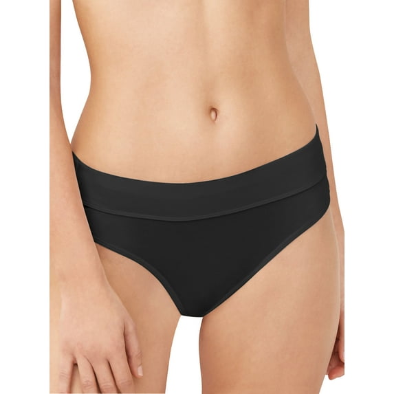 Bali Comfort Revolution Incredibly Soft Bikinis, 3-Pack Black/Black/Black 7 Women's