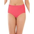 thumbnail image 1 of Bali Comfort Revolution Microfiber Brief, 3-Pack Country Spearmint/White/Pinky Peach 10/11 Women's, 1 of 4