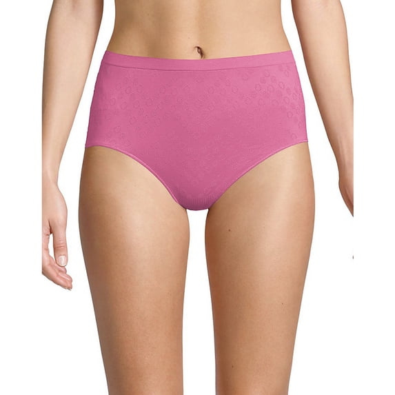 Bali Comfort Revolution Microfiber Brief, 3-Pack Pale Seafoam/In the Navy/Purple Rose Dot 8/9 Women's
