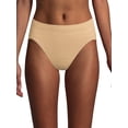 thumbnail image 1 of Bali Comfort Revolution Microfiber Hi-Cut Panty, 3-Pack In the Navy/Hush Pink/Soft Taupe Stripe 6/7 Women's, 1 of 11