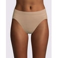 thumbnail image 1 of Bali Comfort Revolution Microfiber Hi-Cut Panty, 3-Pack White/Sandshell/Evening Blush Stripe 10/11 Women's, 1 of 2