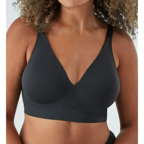 Women's Bali DF3380 Comfort Revolution Modern Seamless Wirefree Bra (Black XL)