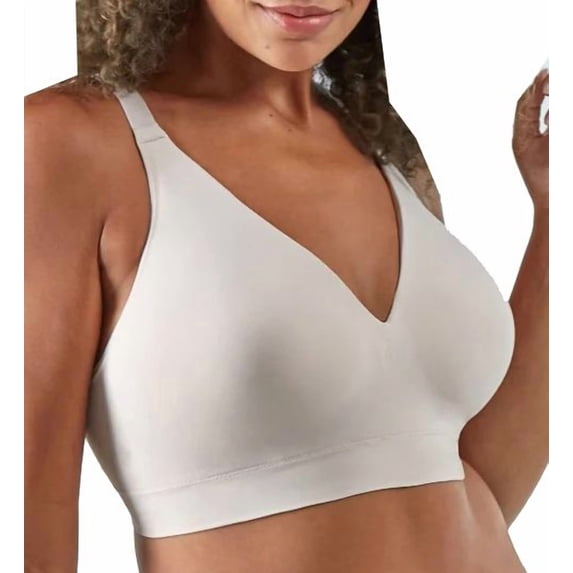 Women's Bali DF3380 Comfort Revolution Modern Seamless Wirefree Bra (Sandshell S)