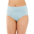thumbnail image 1 of Bali Comfort Revolution Seamless Brief Blue Whimsy 10/11 Women's, 1 of 2