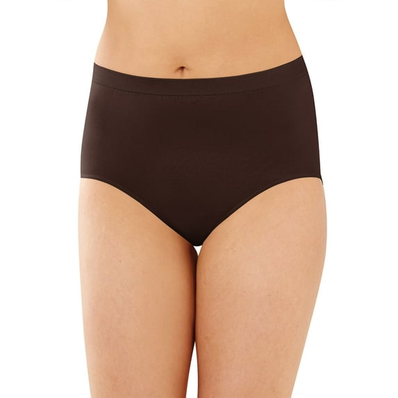 Bali Comfort Revolution Seamless Brief Warm Cocoa Brown 8/9 Women's