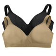 thumbnail image 1 of Bali Comfort Revolution Wirefree Bra (Pack of 2) (1 Black / 1 Nude), 1 of 1