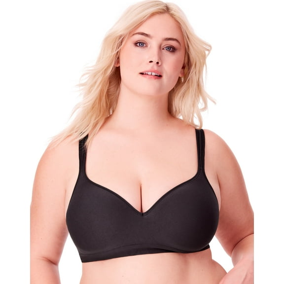 Women's Bali 3463 Comfort Revolution Wirefree Bra (Black 34B)