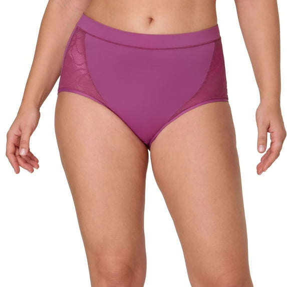 Bali® Coolest Smoothing High-Waist Brief Panty DFCSBF Color: Mauve Mood Size: MEDIUM